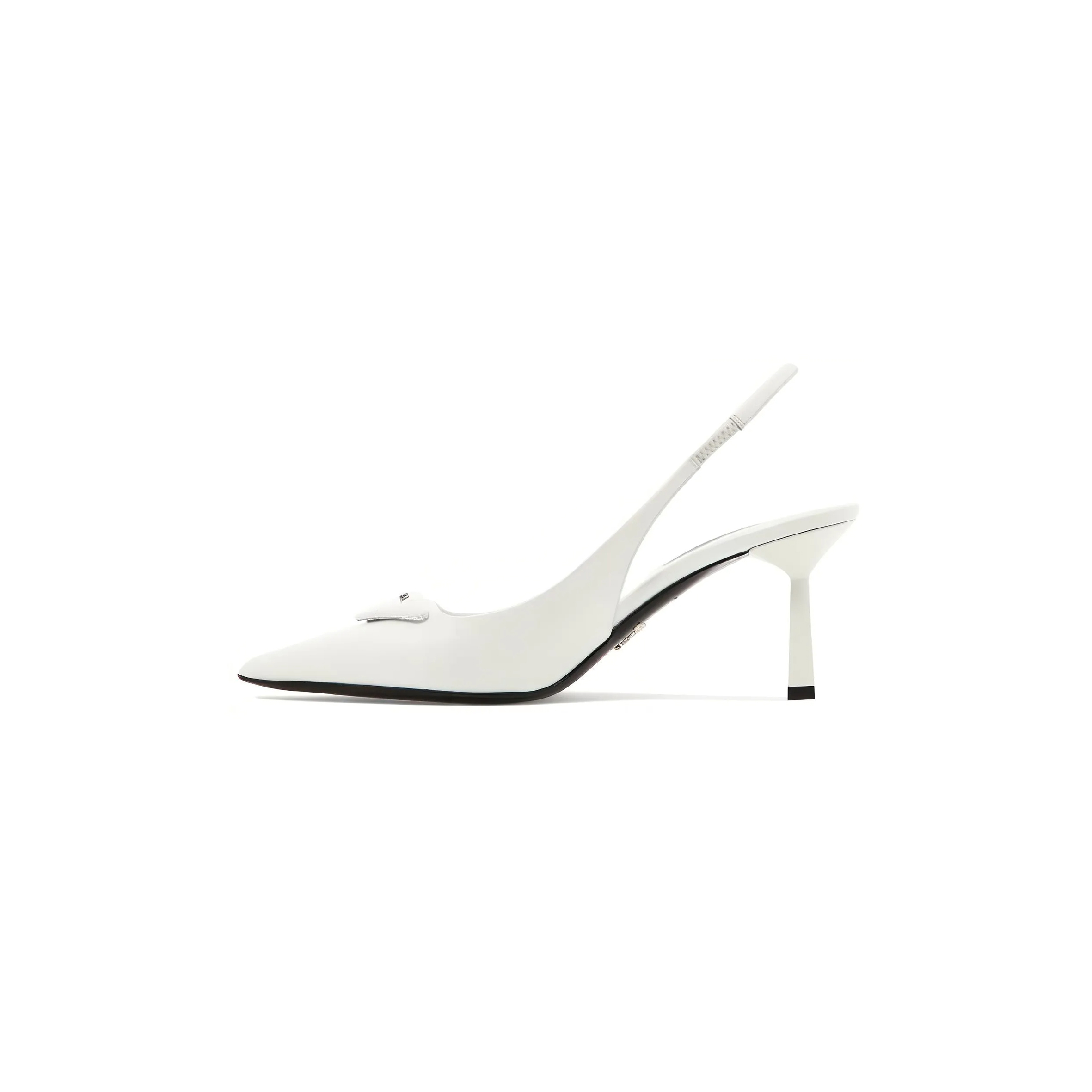 Pra*a brushed leather slingback pumps 1i901m